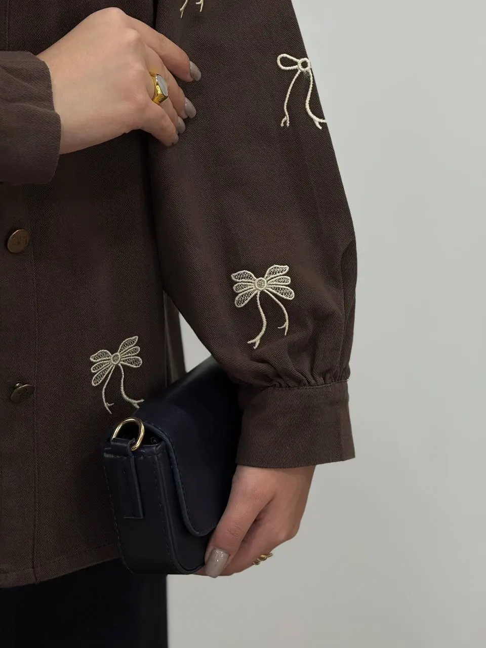 کت کتان گلدوزی لیزا